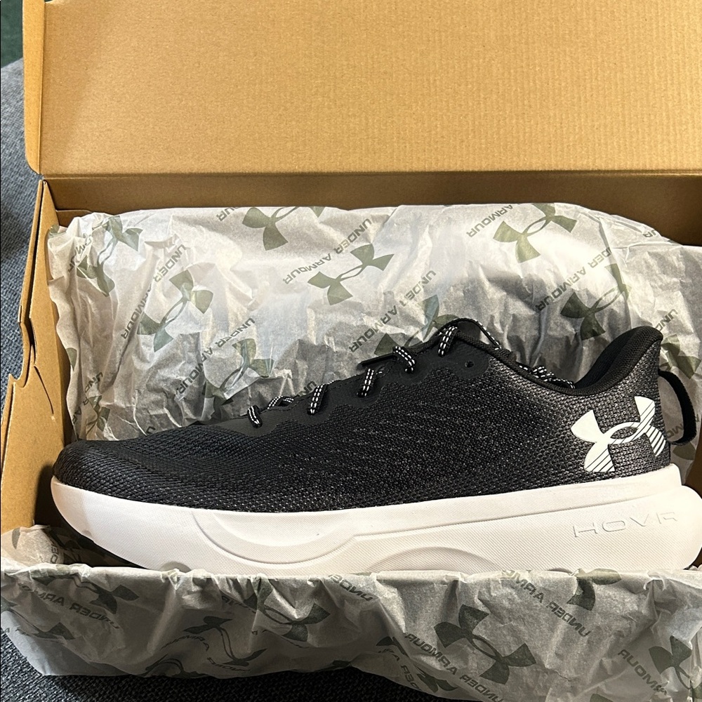 Under Armour Black and White Athletic Shoes